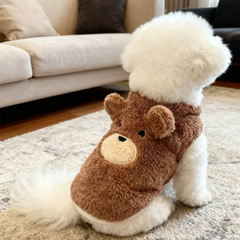 Brown Teddy Bear Fleece Vest