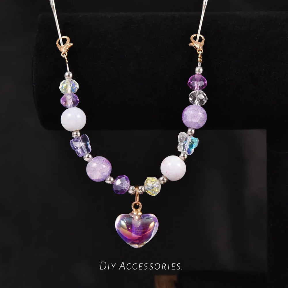 DIY Pendant Bead Strands — Purple Heart