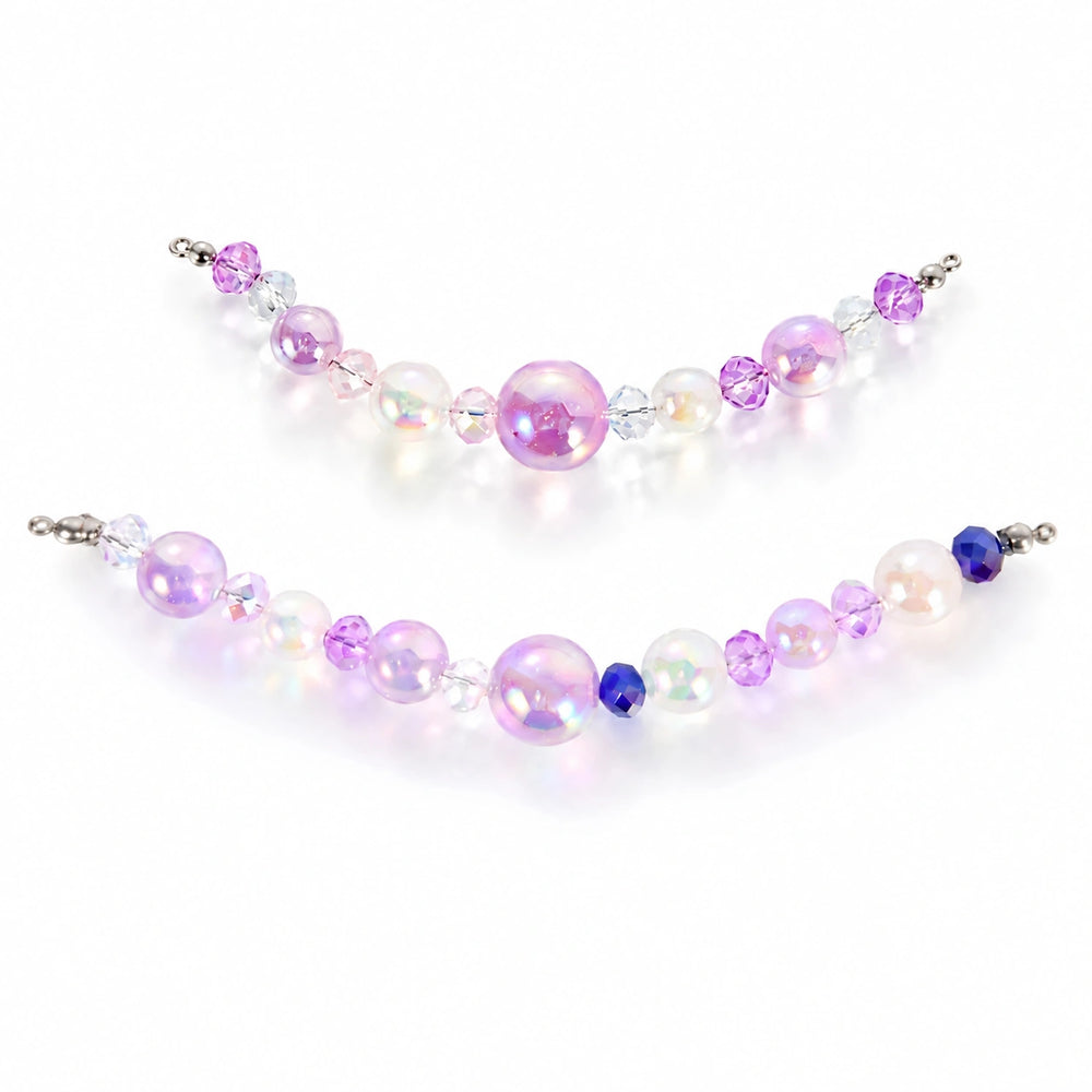Iridescent Purple DIY Bead Necklace for Pet Collars