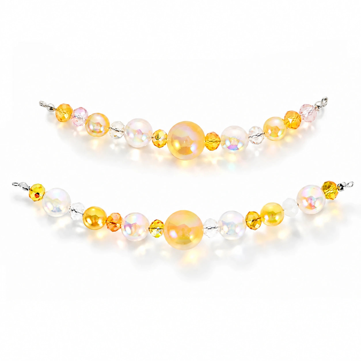 Amber Gold DIY Bead Necklace for Pet Collars
