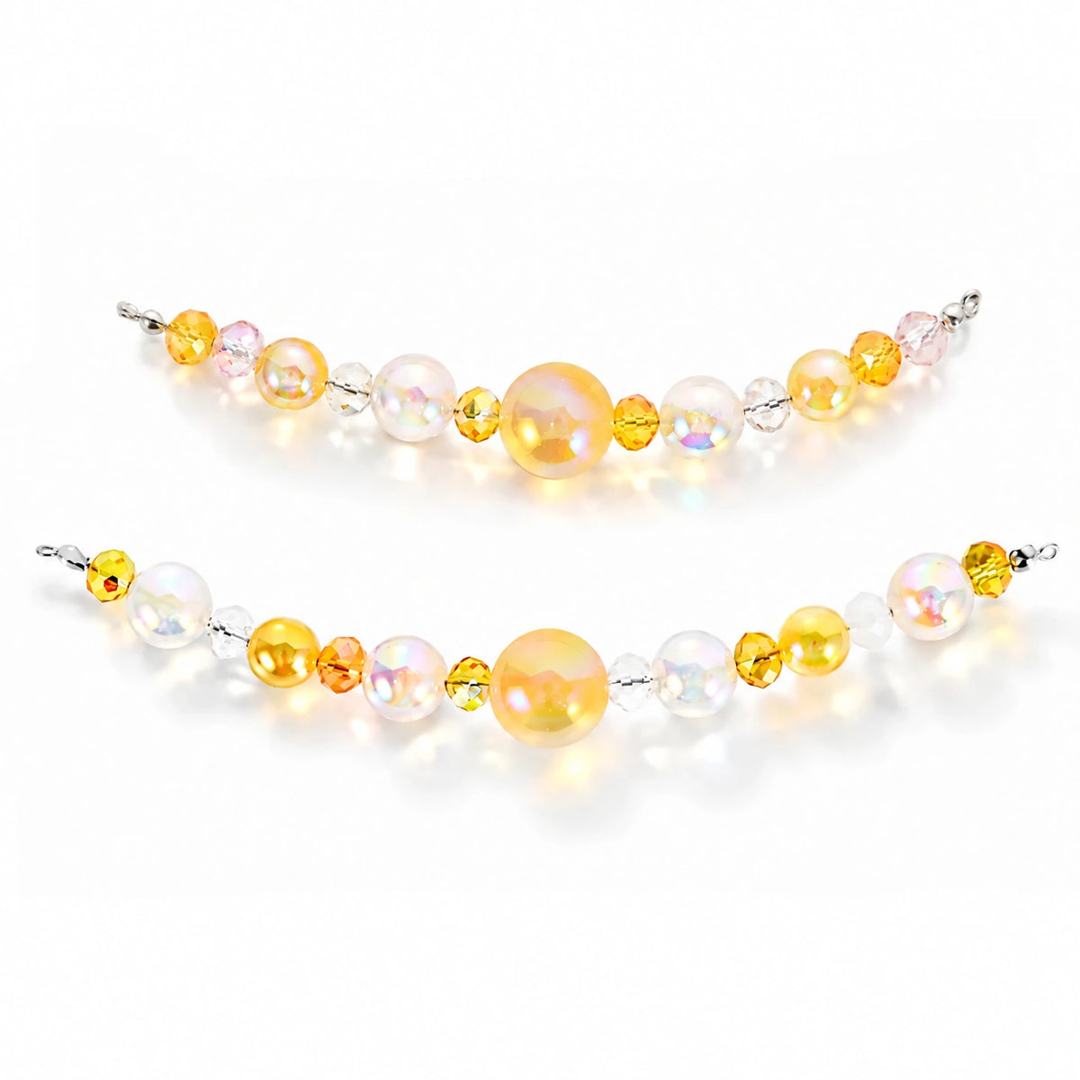 Amber Gold DIY Bead Necklace for Pet Collars