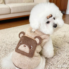 Apricot Bear Pocket Fleece Vest