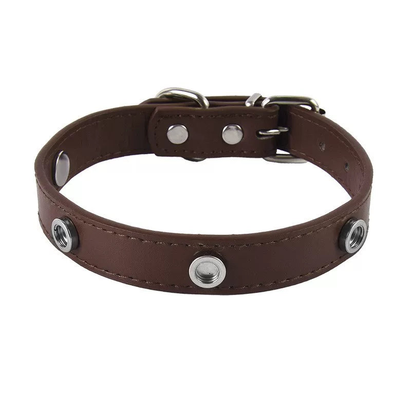 DIY Snap-on Collar Base — Mocha Brown