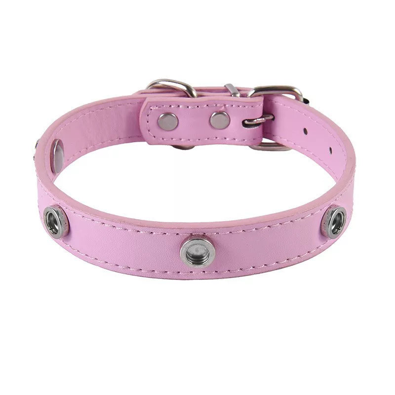 DIY Snap-on Collar Base — Blush Pink