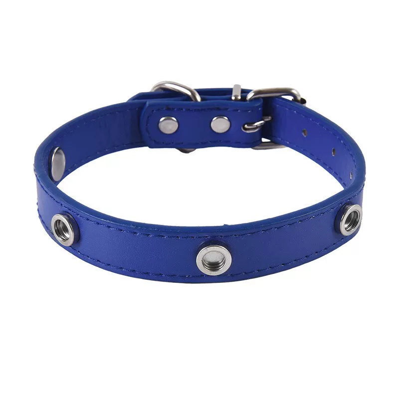 DIY Snap-on Collar Base — Sapphire Blue