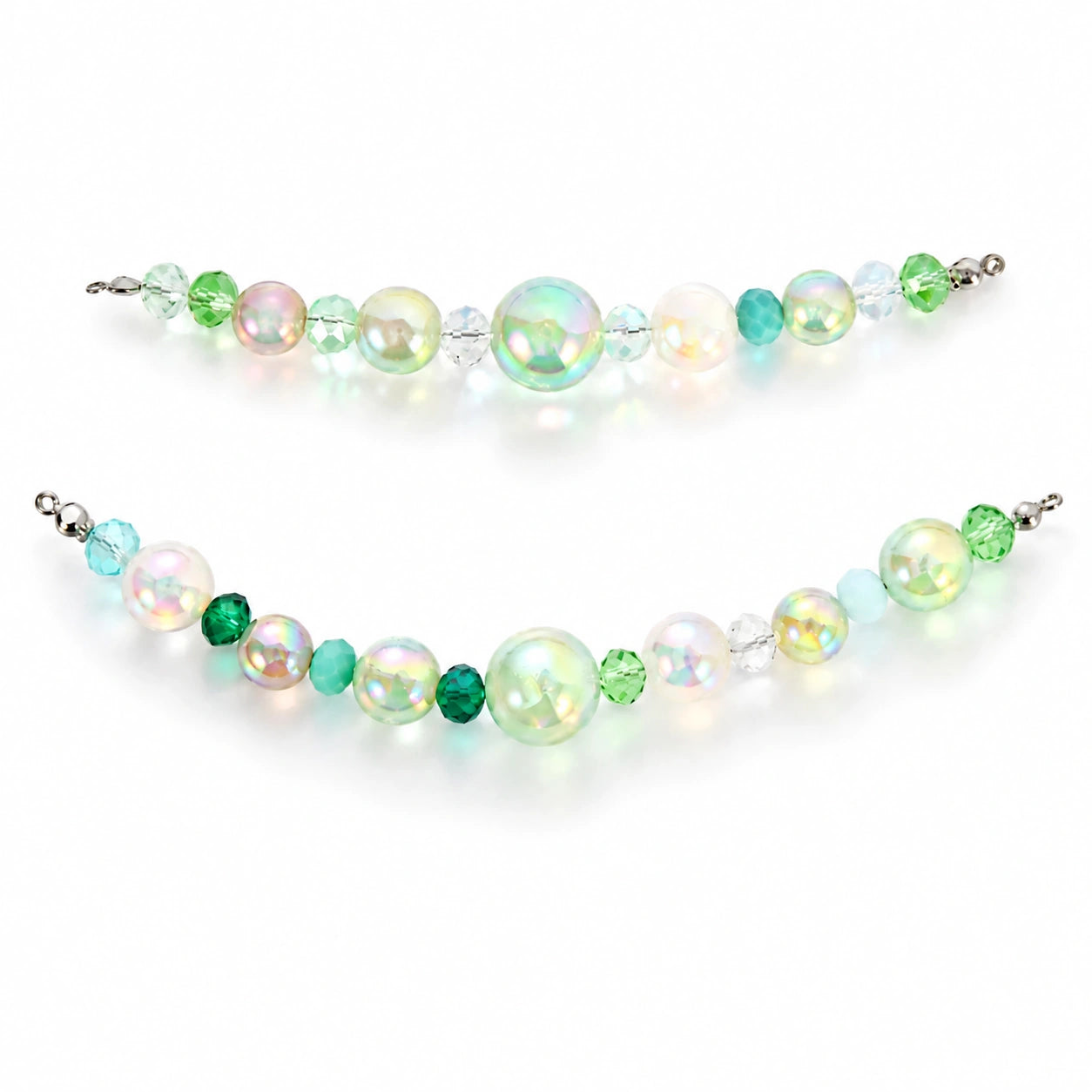 Shimmer Green DIY Bead Necklace for Pet Collars