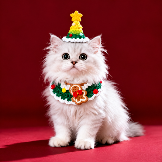 Ornament Gingerbread + Gradient Christmas Tree Hat