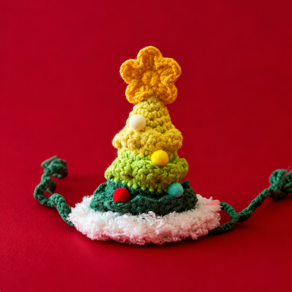 Gradient Christmas Tree Hat